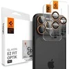 Kamerų apsauga Spigen Glass tR EZ Fit Optik Pro 2 Pack, oranžinis - iPhone 17/16/15/14 Pro / 17/16/15/14 Pro Max