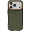 Urban Armor Gear Dėklas UAG Civilian Magsafe,Olive/Oranžinis - iPhone 17 Pro