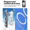 Dėklas Spigen Caseology Capella MagSafe Kickstand, clear baltas sidabrinis - iPhone 16 Pro Max