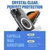 Dėklas Spigen Caseology Capella MagSafe Kickstand, clear baltas sidabrinis - iPhone 16 Pro Max