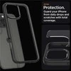 Dėklas Spigen Crystal Hybrid, matte juodas - iPhone 16 Pro Max