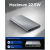 Spigen Essential 10,000mAh 22.5W Portable Charger, pilka EA2210