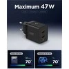 Įkroviklis Spigen Essential 47W Wall Charger EE472EU, juodas
