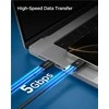 Spigen „Essential“ USB C–USB C 100 W laidas, juodas EB10010CC