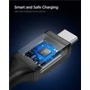 Spigen „Essential“ USB C–USB C 100 W laidas, juodas EB10010CC