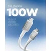 Spigen Essential USB C į USB C 100W laidas, baltas EB10020CC