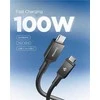 Spigen Essential USB C į USB C 100W laidas, juodas EB10020CC