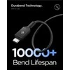 Spigen „Essential“ USB C–USB C 100 W laidas, juodas EB10010CC