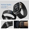 „Spigen Fabric Band“ apyrankė (su lipduku ir kilpa), juoda - Apple Watch 49mm/46mm/45mm/44mm