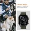„Spigen Fabric Band“ (su lipduku ir kilpa), žalias - Apple Watch 49mm/46mm/45mm/44mm