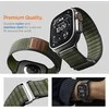 „Spigen Fabric Band“ (su lipduku ir kilpa), žalias - Apple Watch 49mm/46mm/45mm/44mm