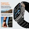 Apyrankė Spigen WBF1 Strap for Apple Watch 44 / 45 / 46 / 49 mm – juodos spalvos
