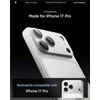 Spigen Optik Pro XL Camera Lens Glass for iPhone 17 Pro - Sidabrinis