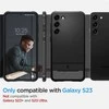 Spigen Rugged Armor Samsung Galaxy S23 dėklas telefonui matinės juodos spalvos