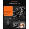 „Spigen Rugged Armor Pro“, matinis juodas - „Galaxy Watch 8 Classic“ (46 mm)