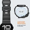 „Spigen“ silikoninė apyrankė, juoda - Apple Watch 49mm/46mm/45mm/44mm