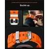 „Spigen“ silikoninė apyrankė, oranžinė - „Samsung Galaxy Watch 8“ 46 mm/44 mm/40 mm