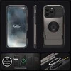 Dėklas Spigen Slim Armor MagSafe, gunmetal - iPhone 16 Pro