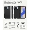 Dėklas Spigen „Slim Armor Pro MagSafe“, juodas – „Google Pixel 10 Pro Fold“