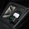 Spigen Tesla 3 viename belaidžio įkrovimo laikiklis, juodas - Tesla Model 3 2024