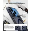 Dėklas „Spigen Ultra Hybrid MagSafe“, skaidrus, tamsiai mėlynas - iPhone 17 Pro Max
