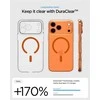 Dėklas „Spigen Ultra Hybrid MagSafe“, skaidrus oranžinis - iPhone 17 Pro