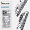 Dėklas „Spigen Ultra Hybrid MagSafe“, „Zero One“ baltos – „iPhone 16 Pro Max“
