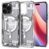 Dėklas „Spigen Ultra Hybrid MagSafe“, „Zero One“ baltos – „iPhone 16 Pro Max“