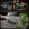 Dėklas Spigen „Ultra Hybrid S MagSafe“, šerkšno pilka - „iPhone 16 Pro Max“