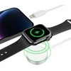 Magnetinis įkroviklis 2in1 Apple Watch 1.5m USB + Lightning Tech-Protect Ultraboost baltos spalvos