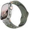 Dėklas „Urban Armor Gear“ „UAG Monarch“ dirželis, alyvuogių/titano spalvos – „Apple Watch“ 49 mm/46 mm/45 mm/44 mm/42 mm