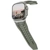 Dėklas „Urban Armor Gear“ „UAG Monarch“ dirželis, alyvuogių/titano spalvos – „Apple Watch“ 49 mm/46 mm/45 mm/44 mm/42 mm