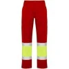 Roly Daugialypės gerai matomos vasarinės kelnės NAOS Darbo vieta raudona / fluoro geltona