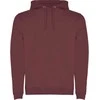Roly Dviejų spalvų džemperis su gobtuvu ir kengūros kišene URBAN Berry red