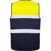 Roly Gerai matoma liemenė su keliomis kišenėmis BETA Tamsiai mėlyna / fluorescencinė geltona