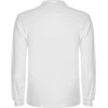 Roly Ilgarankoviai polo marškiniai su briaunuota apykakle ESTRELLA L/S Balta