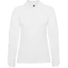 Roly Ilgarankoviai polo marškiniai su briaunota apykakle ESTRELLA WOMAN L/S Balta