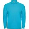 Roly Ilgarankoviai polo marškiniai su briaunuota apykakle ESTRELLA L/S Turkis