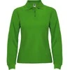 Roly Ilgarankoviai polo marškiniai su briaunota apykakle ESTRELLA WOMAN L/S Žolė žalia