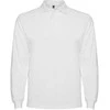 Roly Ilgarankoviai polo marškiniai su briaunuota apykakle ESTRELLA L/S Balta