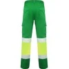 Roly Kelnės su gerai matomomis keliomis kišenėmis DAILY STRETCH HV Sodas žalia / fluoro geltona