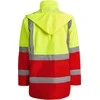 Roly Kombinuota ir paminkštinta gerai matoma parka MERAK Darbo vieta raudona / fluoro geltona
