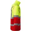 Roly Kombinuota ir paminkštinta gerai matoma parka MERAK Darbo vieta raudona / fluoro geltona
