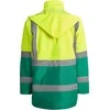 Roly Kombinuota ir paminkštinta gerai matoma parka MERAK Sodas žalia / fluoro geltona