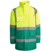 Roly Kombinuota ir paminkštinta gerai matoma parka MERAK Sodas žalia / fluoro geltona