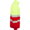 Roly Matomas megztinis su pusiniu užtrauktuku ir apykakle SPICA Darbo vieta raudona / fluoro geltona