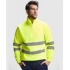 Roly Matomas pusiau užtrauktukas megztinis su aukšta apykakle SPICA Fluoro geltona