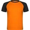 Roly Reglano trumpų rankovių sportiniai marškiniai su kontrastu INDIANAPOLIS Fluoro oranžinė/juoda
