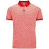 Roly Tamsiai mėlyni trumpų rankovių polo marškinėliai BOWIE Heather red