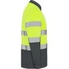 Roly Techniniai, gerai matomi ilgomis rankovėmis polo marškinėliai POLARIS L/S Švino/fluoro geltona